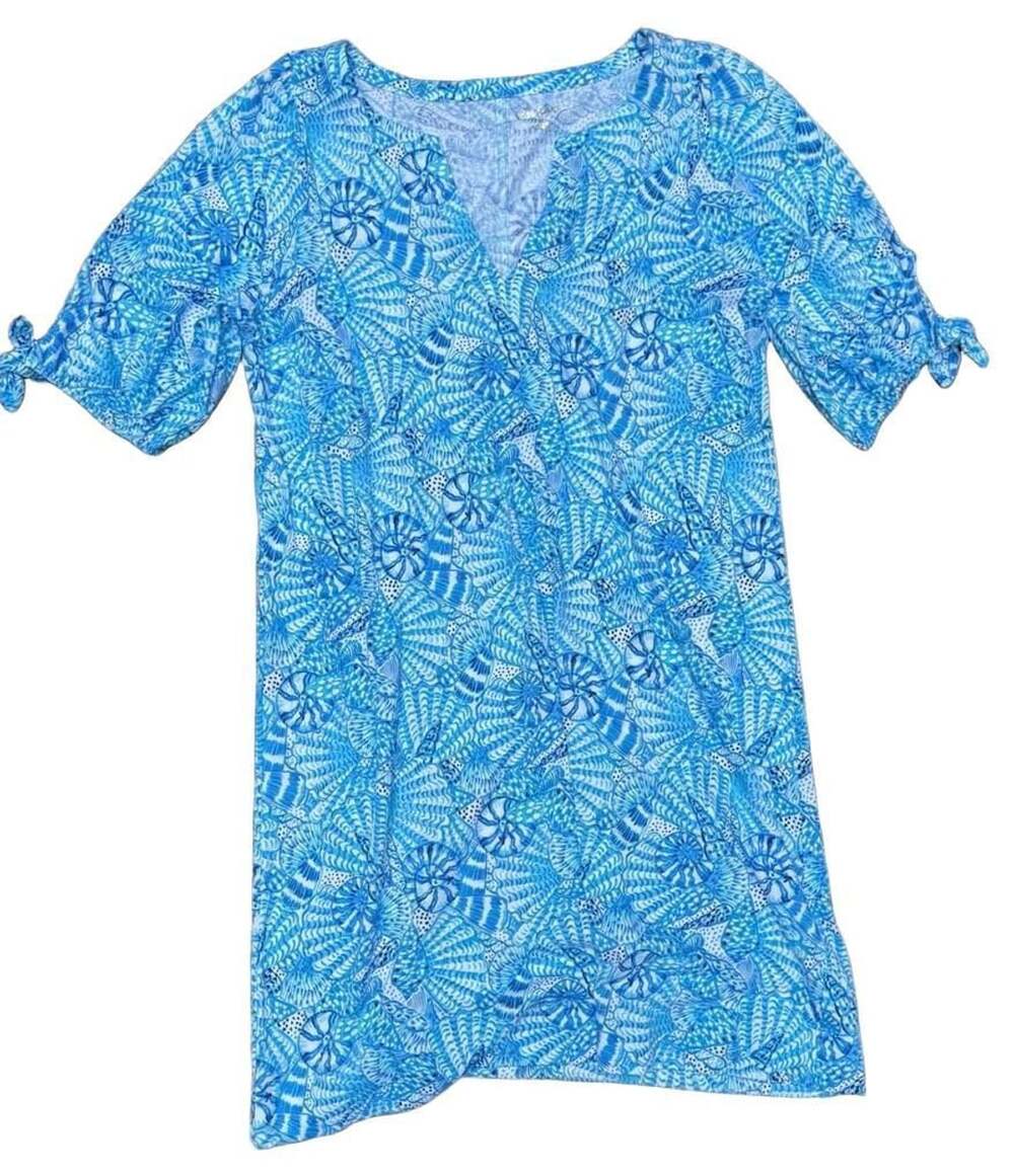 Lilly Pulitzer Womens Easley Short Sleeve Dress Amalfi, size XL